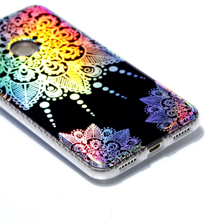 Electroplating IMD TPU Mobile Shell for Huawei P8 Lite (2017)/Honor 8 Lite - Mandala Flower Pattern-4