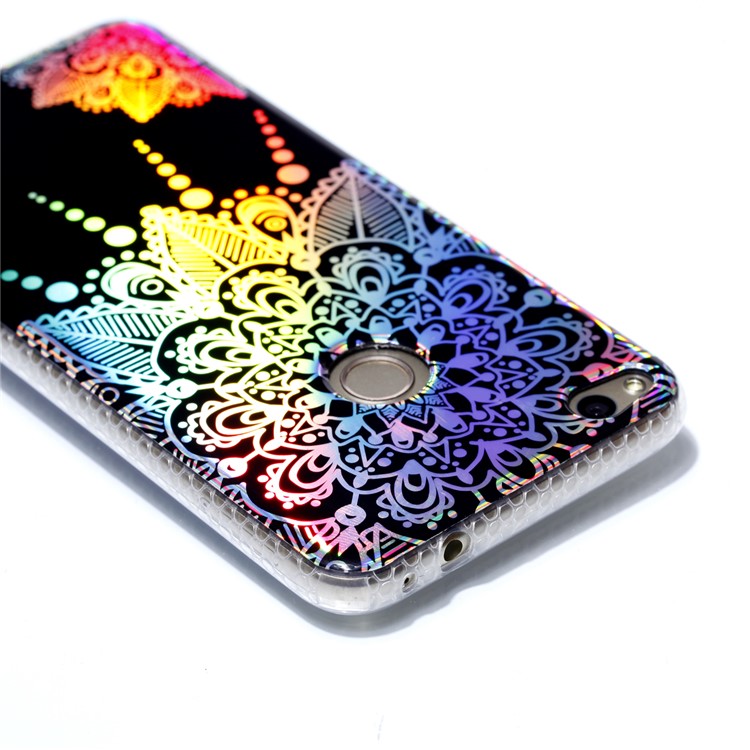 Electroplating IMD TPU Mobile Shell for Huawei P8 Lite (2017)/Honor 8 Lite - Mandala Flower Pattern-5