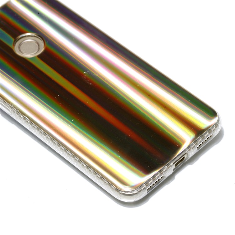 Electroplated IMD TPU Back Case for Huawei P8 Lite (2017)/Honor 8 Lite - Brown Strips Pattern-4