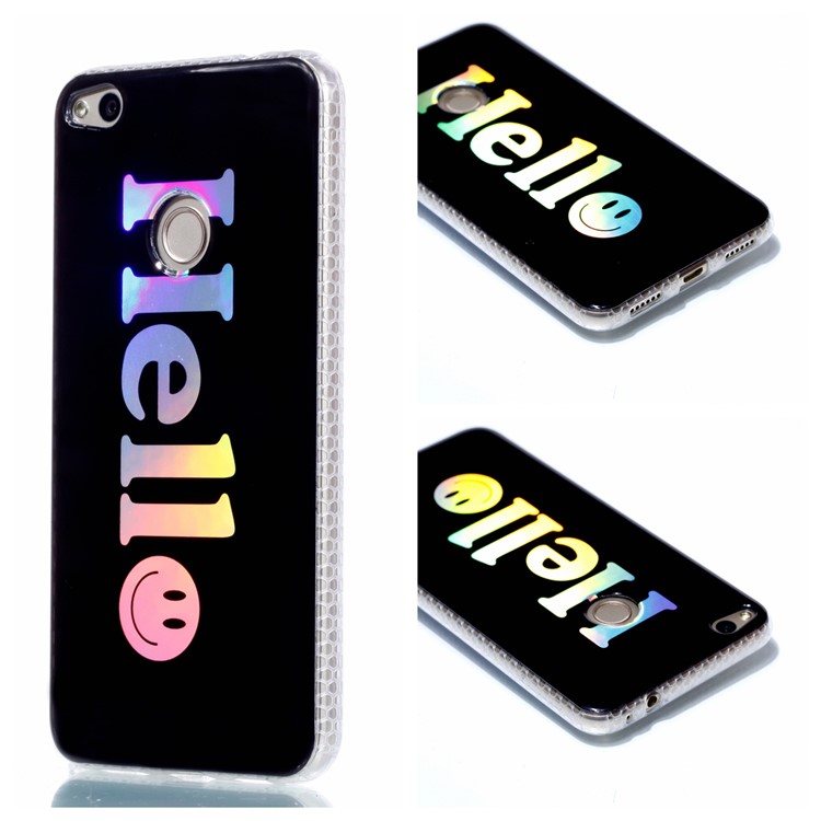 Electroplating IMD TPU Protection Mobile Phone Cover for Huawei P8 Lite (2017)/Honor 8 Lite - Hello-1