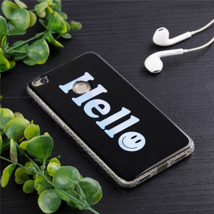 Electroplating IMD TPU Protection Mobile Phone Cover for Huawei P8 Lite (2017)/Honor 8 Lite - Hello-6