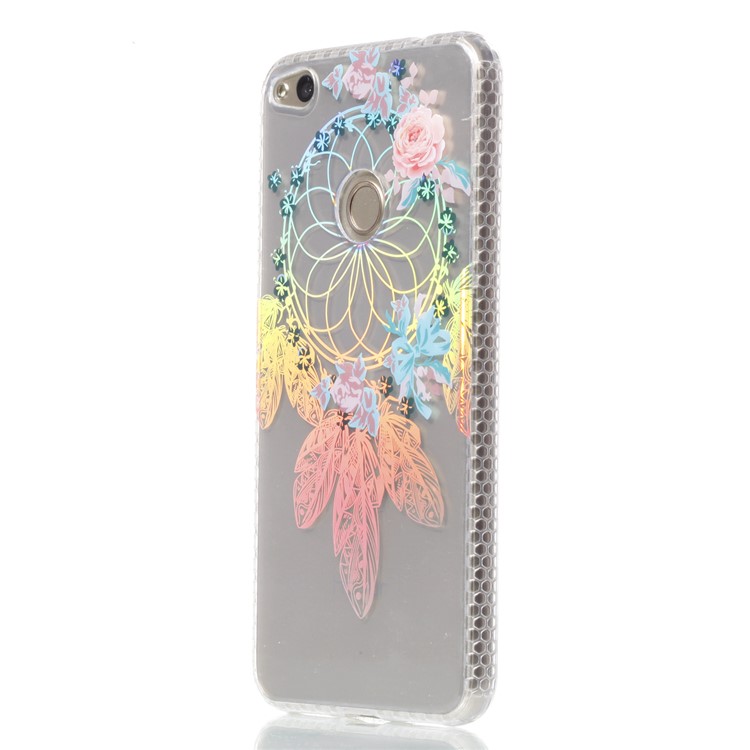 Electroplating IMD Flexible TPU Cell Phone Case for Huawei P8 Lite (2017)/Honor 8 Lite - Feather Dream Catcher-3