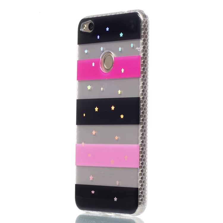Electroplating IMD Flexible TPU Cell Phone Shell for Huawei P8 Lite (2017)/Honor 8 Lite - Stars and Strips-3