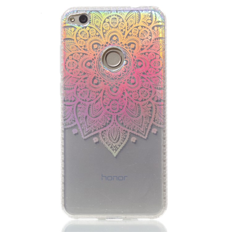 Electroplating IMD TPU Protector Phone Casing for Huawei P8 Lite (2017)/Honor 8 Lite - Mandala-2