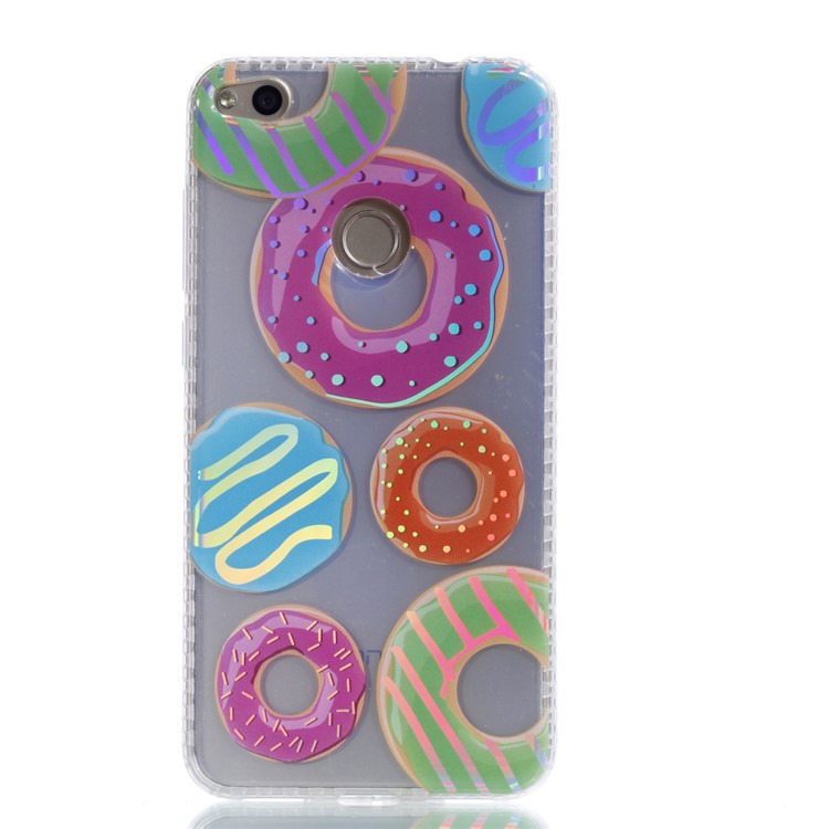 Electroplating IMD TPU Soft Case for Huawei P8 Lite (2017)/Honor 8 Lite - Doughnuts-2