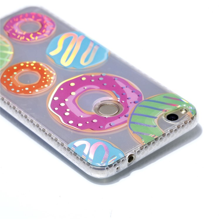 Electroplating IMD TPU Soft Case for Huawei P8 Lite (2017)/Honor 8 Lite - Doughnuts-5
