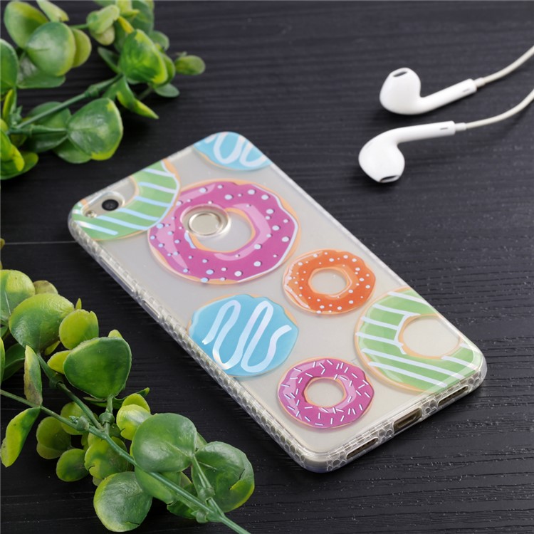 Electroplating IMD TPU Soft Case for Huawei P8 Lite (2017)/Honor 8 Lite - Doughnuts-6