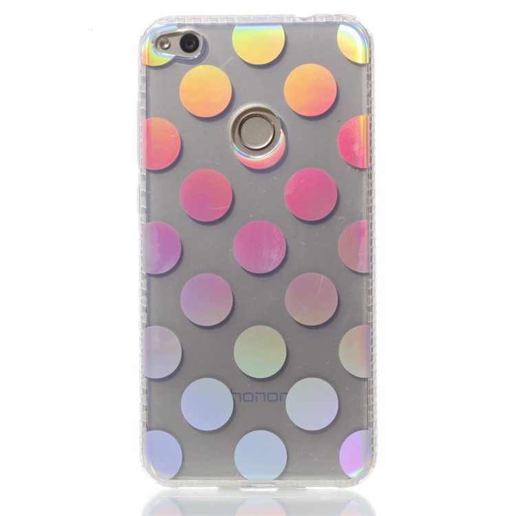 Electroplating IMD TPU Soft Cover for Huawei P8 Lite (2017)/Honor 8 Lite - Dots Pattern-2
