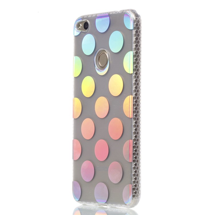 Electroplating IMD TPU Soft Cover for Huawei P8 Lite (2017)/Honor 8 Lite - Dots Pattern-3