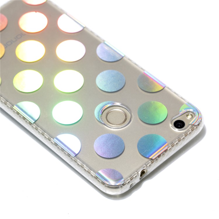 Electroplating IMD TPU Soft Cover for Huawei P8 Lite (2017)/Honor 8 Lite - Dots Pattern-5