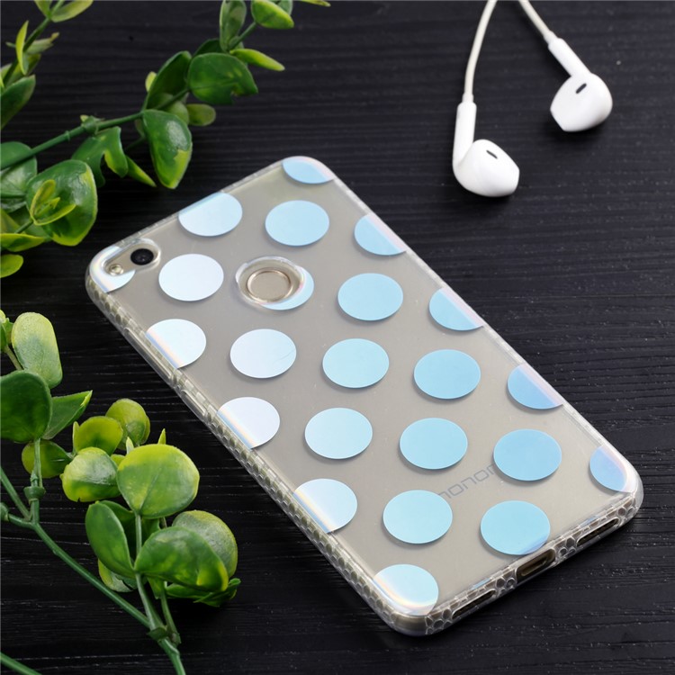 Electroplating IMD TPU Soft Cover for Huawei P8 Lite (2017)/Honor 8 Lite - Dots Pattern-6