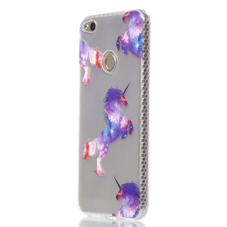 Electroplating IMD TPU Cover Case for Huawei P8 Lite (2017)/Honor 8 Lite - Unicorn Pattern-3