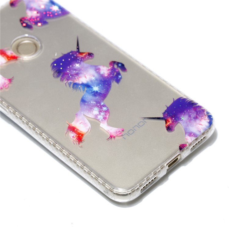 Electroplating IMD TPU Cover Case for Huawei P8 Lite (2017)/Honor 8 Lite - Unicorn Pattern-4