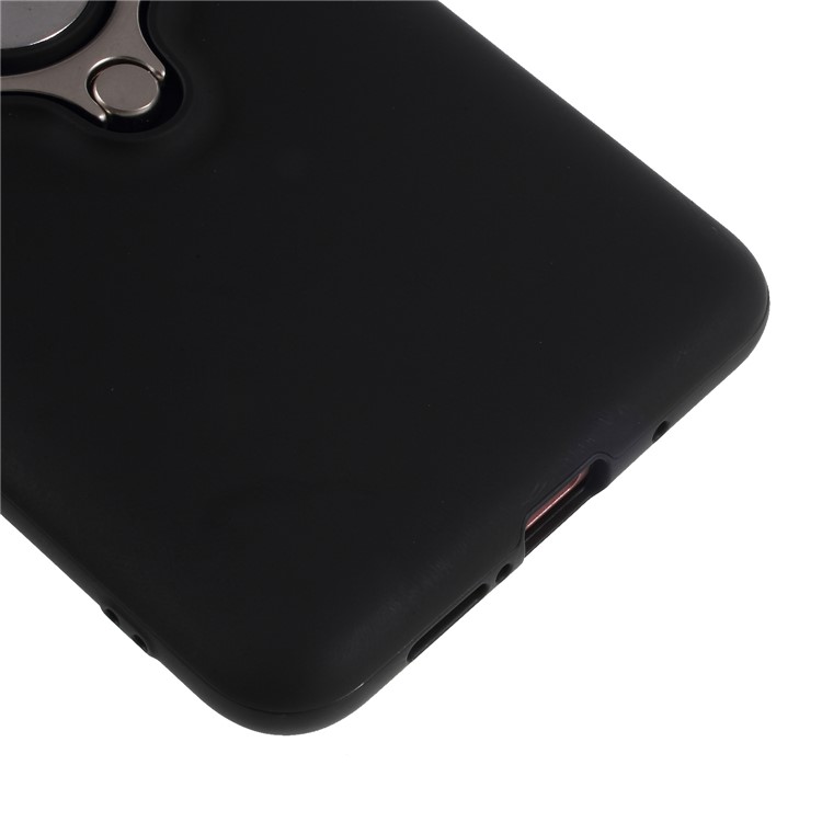 Magnetic Finger Ring Kickstand PC + TPU Hybrid Back Cover for Huawei Mate 10 Pro - Black-5
