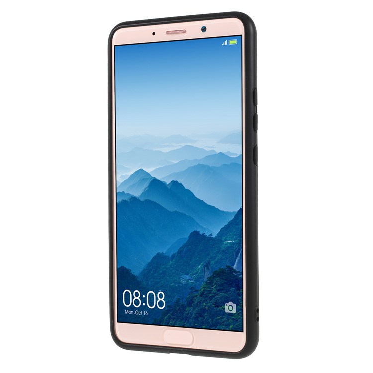 Magnetic Finger Ring Kickstand PC + TPU Hybrid Mobile Casing for Huawei Mate 10 Pro - Rose Gold-2