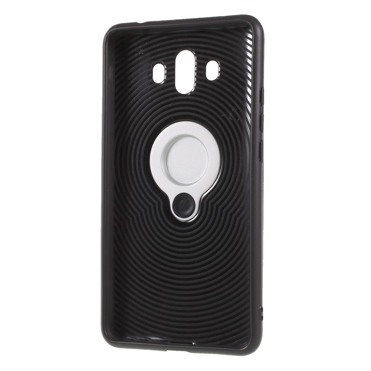 Magnetic Finger Ring Kickstand Hybrid PC + TPU Shell for Huawei Mate 10 - White-8