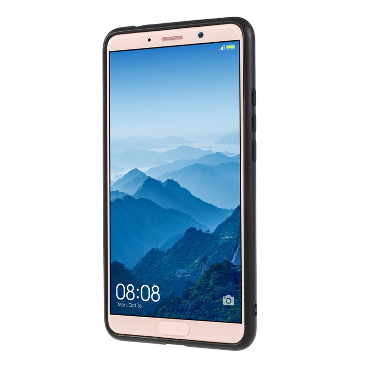 Magnetic Finger Ring Kickstand PC + TPU Combo Cell Phone Case for Huawei Mate 10 - Rose Gold-2