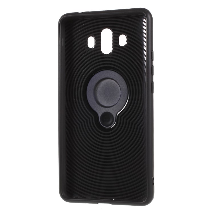 Magnetic Finger Ring Kickstand PC + TPU Combo Mobile Cover Shell for Huawei Mate 10 - Dark Blue-8