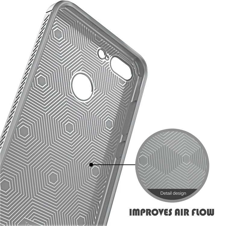 IVSO Gentry Series Leather Coated TPU Phone Cover Shell for Huawei Honor 9 Lite / Honor 9 Youth Edition - Grey-6