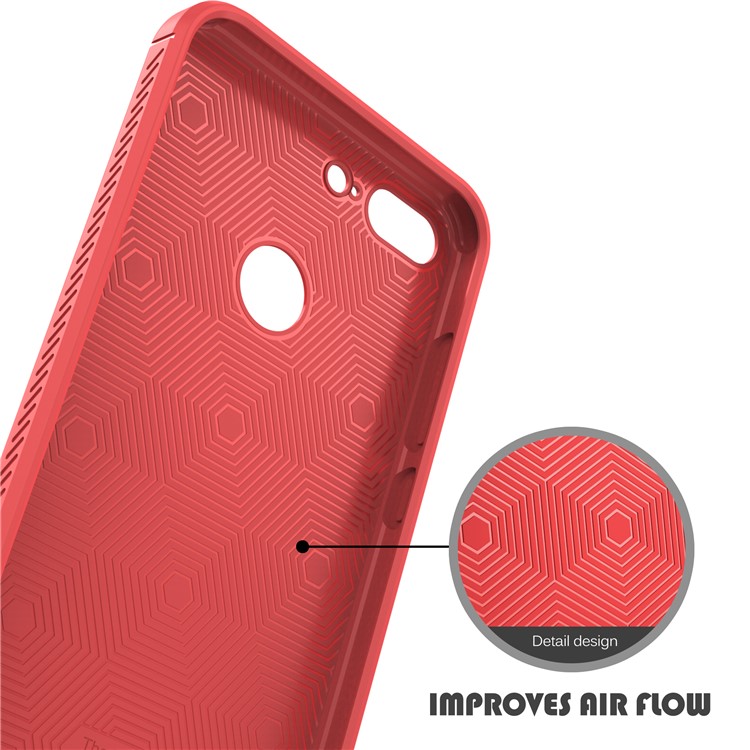 IVSO Gentry Series Leather Coated TPU Cellphone Protective Casing for Huawei Honor 9 Lite / Honor 9 Youth Edition - Red-6