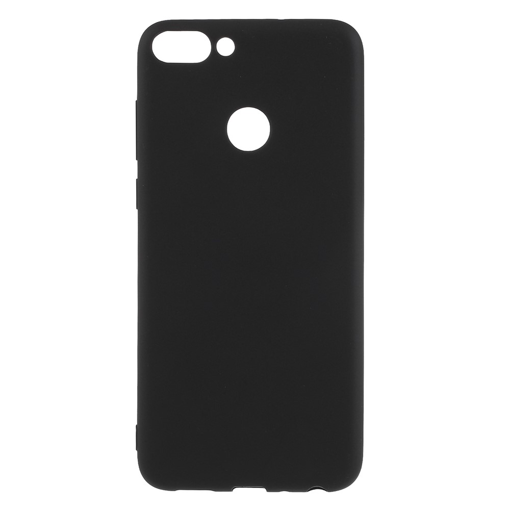 Matte Anti-Scratch-TPU-Handyhülle Für Huawei P Smart / 7S Genießen - Schwarz-1