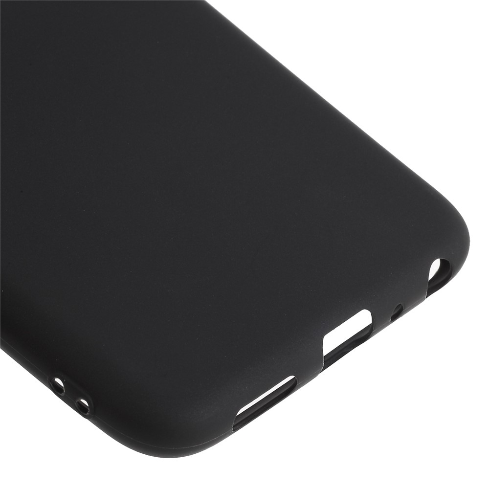 Matte Anti-Scratch-TPU-Handyhülle Für Huawei P Smart / 7S Genießen - Schwarz-5