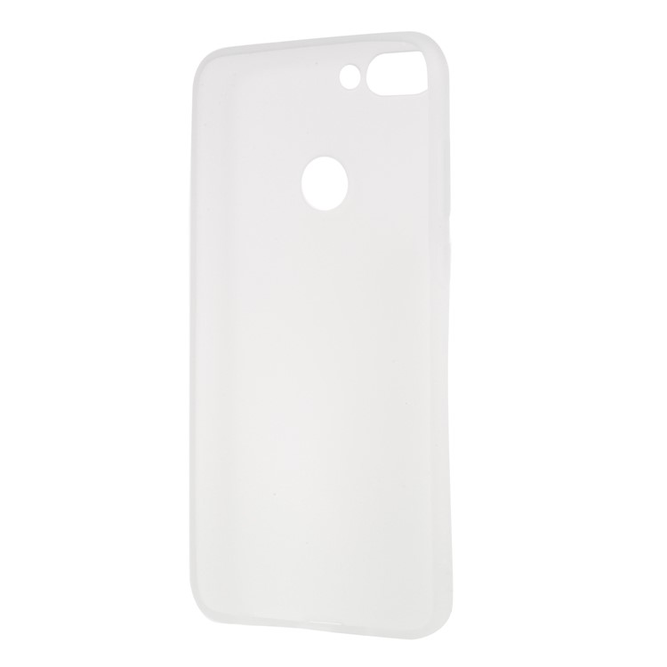 Matte Anti-scratch TPU Phone Cover for Huawei P Smart/Enjoy 7S - Transparent-3
