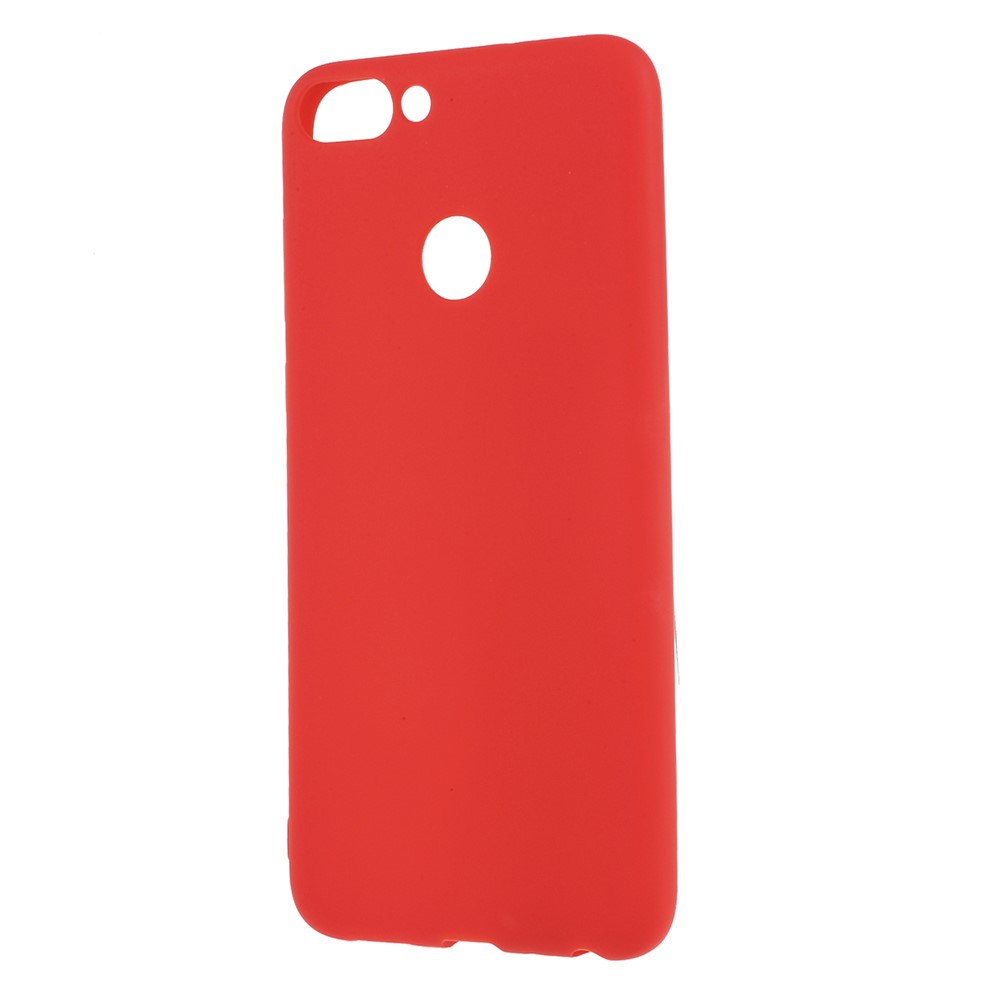 Matte Anti-scratch TPU Phone Shell for Huawei P Smart/Enjoy 7S - Red-2