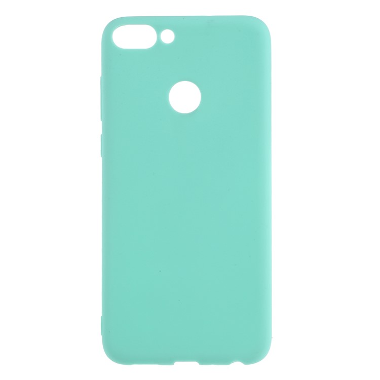 Matte Anti-scratch TPU Mobile Phone Case for Huawei P Smart/Enjoy 7S - Cyan-1
