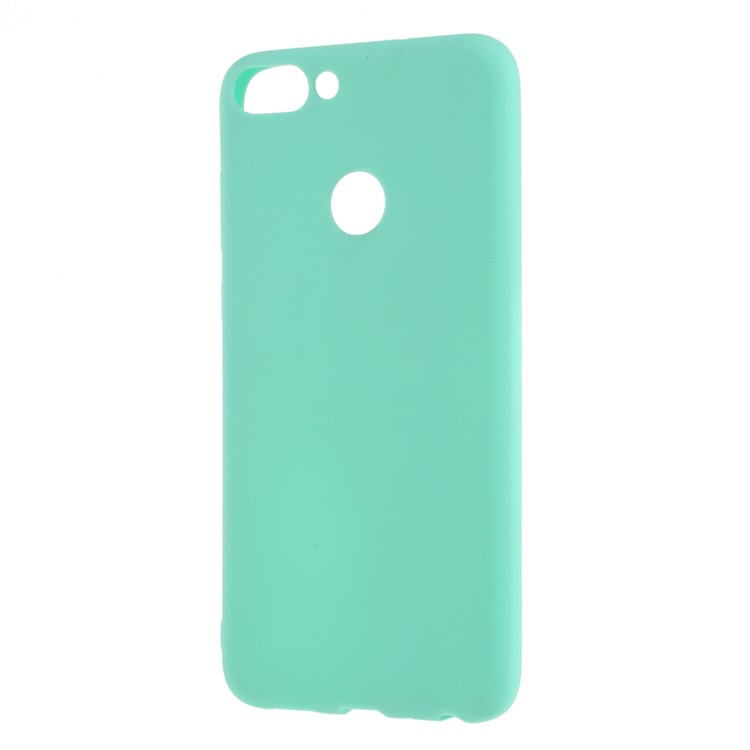 Matte Anti-scratch TPU Mobile Phone Case for Huawei P Smart/Enjoy 7S - Cyan-2