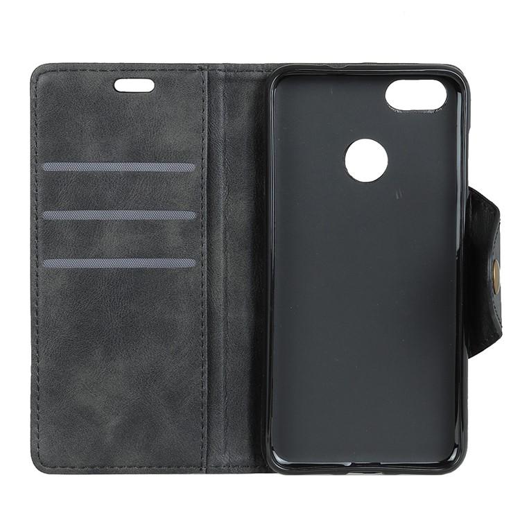 Wallet Leather Stand Phone Case for Huawei P9 lite mini / Y6 Pro (2017) / Enjoy 7 - Black-3