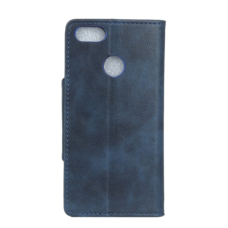 Card Holder Leather Cover Shell with Stand for Huawei P9 lite mini / Y6 Pro (2017) / Enjoy 7 - Dark Blue-2