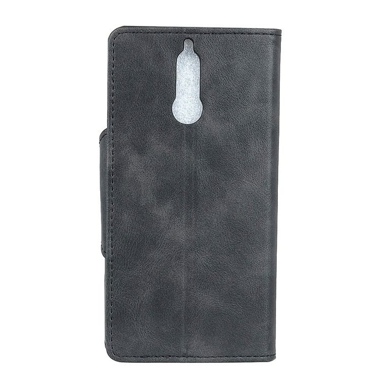 PU Leather Wallet Stand Cell Phone Case for Huawei Mate 10 Lite/nova 2i/Maimang 6/Honor 9i (India) - Black-2