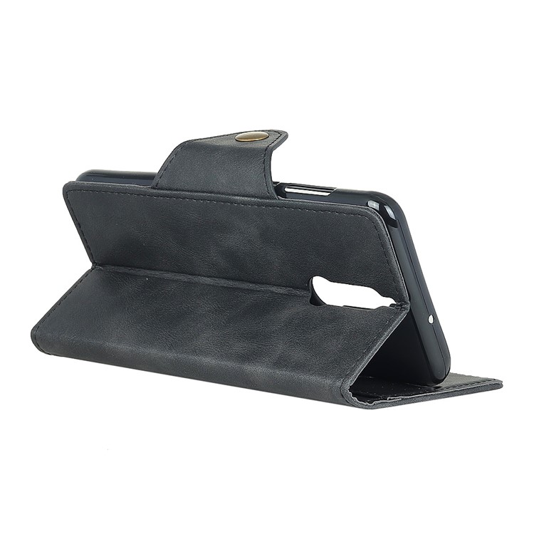 PU Leather Wallet Stand Cell Phone Case for Huawei Mate 10 Lite/nova 2i/Maimang 6/Honor 9i (India) - Black-4