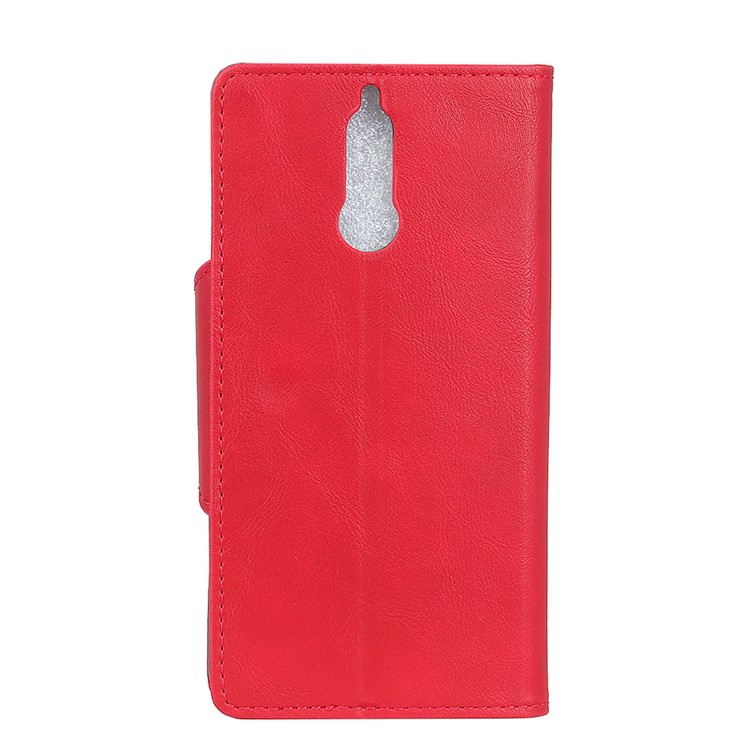 PU Leather Wallet Stand Protection Casing for Huawei Mate 10 Lite/nova 2i/Maimang 6/Honor 9i (India) - Red-2