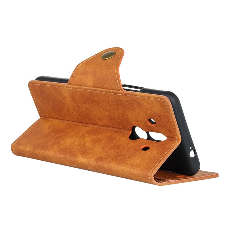 For Huawei Mate 10 Pro PU Leather Wallet Stand Card Holder Mobile Phone Cover Accessory - Brown-4