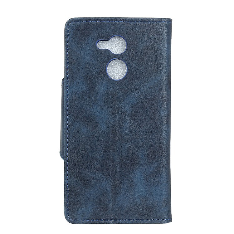 Textured PU Leather Wallet Phone Accessory Cover with Stand for Huawei Honor 6C Pro/V9 Play - Blue-2