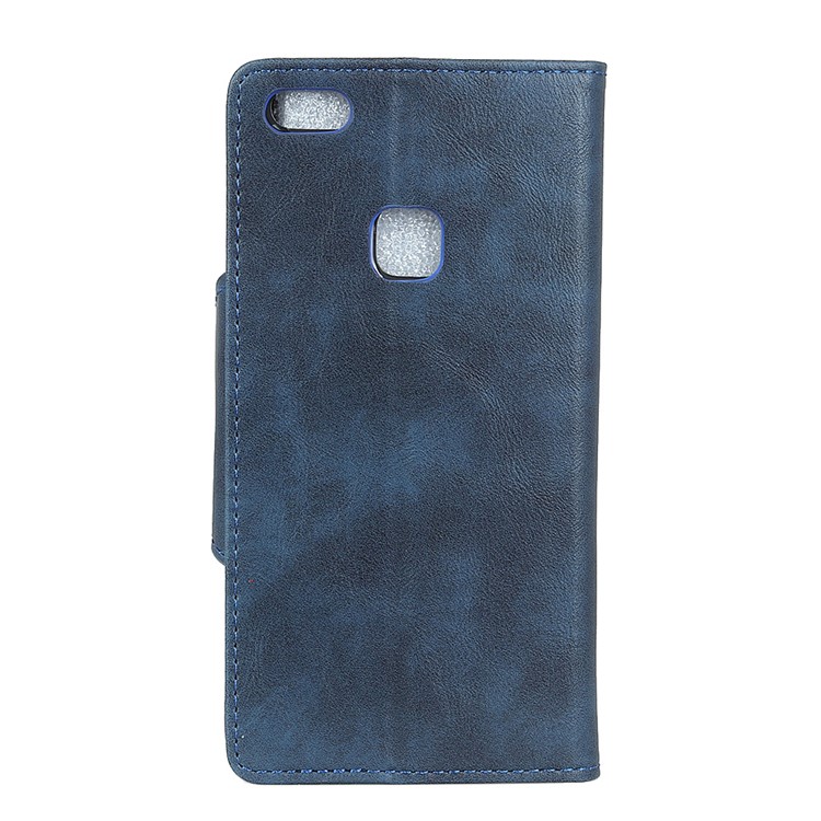 Textured PU Leather Wallet Cellphone Cover with Stand for Huawei P10 Lite - Blue-2