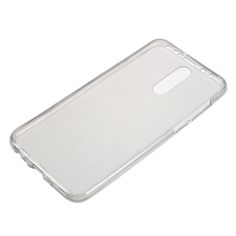 Clear Touchable 2-Piece All-wrapped TPU Case for Huawei Mate 10 Lite/nova 2i/Maimang 6/Honor 9i (India) - Grey-2