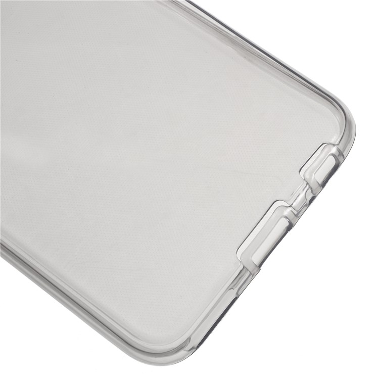 Clear Touchable 2-Piece All-wrapped TPU Case for Huawei Mate 10 Lite/nova 2i/Maimang 6/Honor 9i (India) - Grey-4