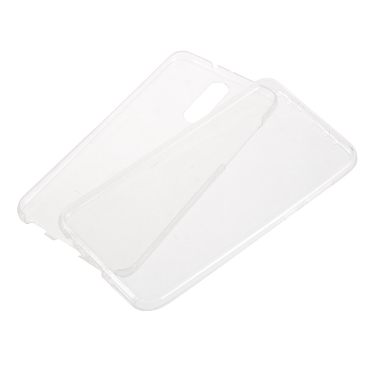 Clear Touchable Front + Back All-wrapped TPU Mobile Case for Huawei Mate 10 Lite/nova 2i/Maimang 6/Honor 9i (India) - White-1