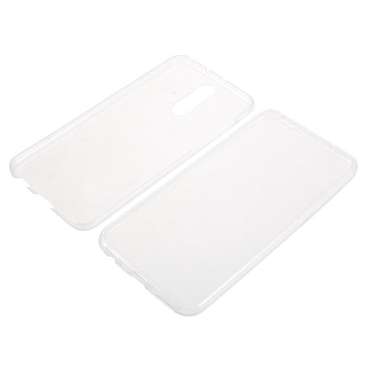 Clear Touchable Front + Back All-wrapped TPU Mobile Case for Huawei Mate 10 Lite/nova 2i/Maimang 6/Honor 9i (India) - White-5