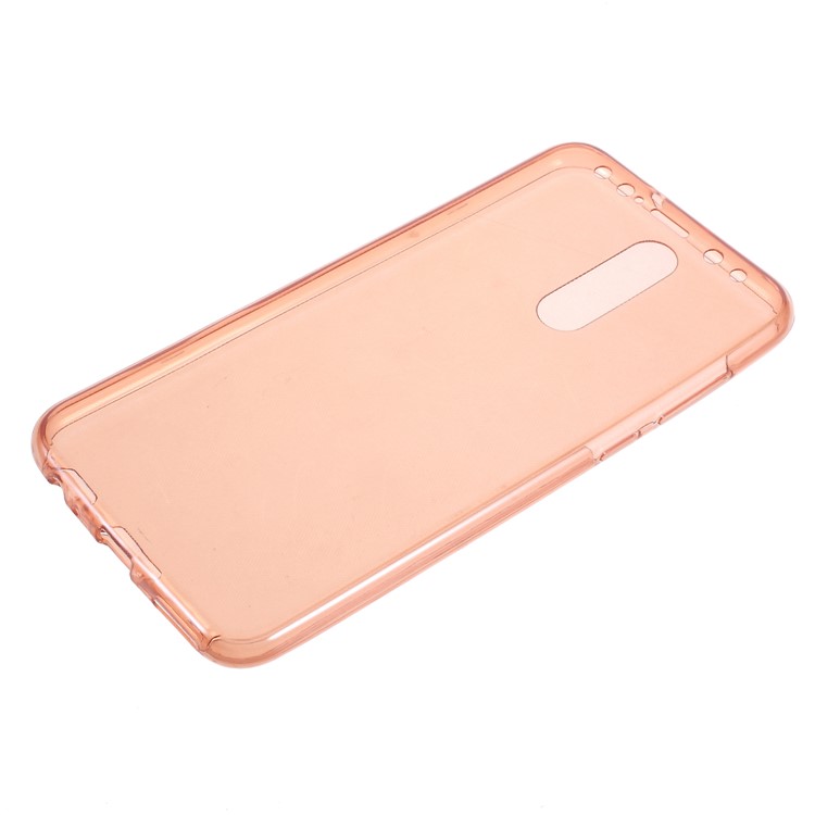 Clear Touchable 2-Piece All-wrapped TPU Cover for Huawei Mate 10 Lite/nova 2i/Maimang 6/Honor 9i (India) - Pink-2