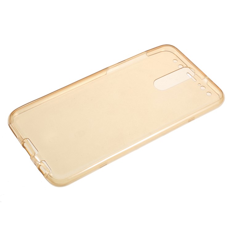 For Huawei Mate 10 Lite/nova 2i/Maimang 6/Honor 9i (India) Clear Touchable Front and Back TPU All-wrapped Case - Gold-3