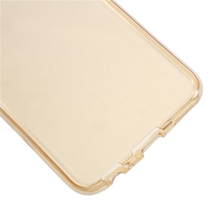 For Huawei Mate 10 Lite/nova 2i/Maimang 6/Honor 9i (India) Clear Touchable Front and Back TPU All-wrapped Case - Gold-5