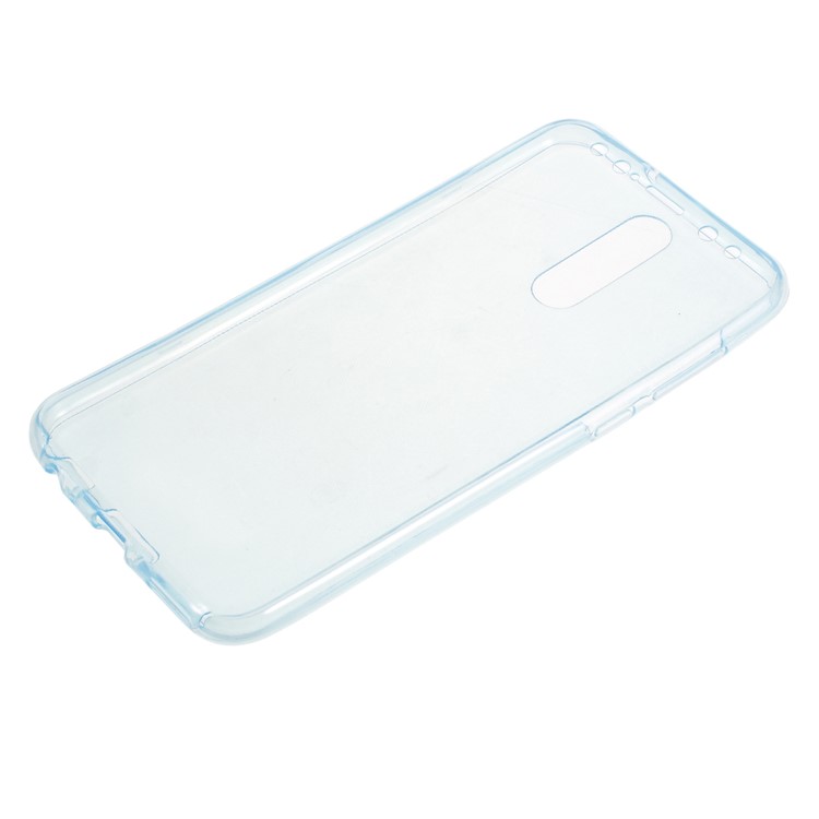 Clear Touchable 2-Piece All-wrapped TPU Flexible Case for Huawei Mate 10 Lite/nova 2i/Maimang 6/Honor 9i (India) - Blue-2