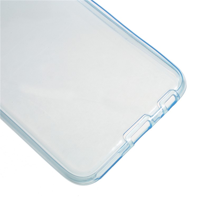 Clear Touchable 2-Piece All-wrapped TPU Flexible Case for Huawei Mate 10 Lite/nova 2i/Maimang 6/Honor 9i (India) - Blue-4