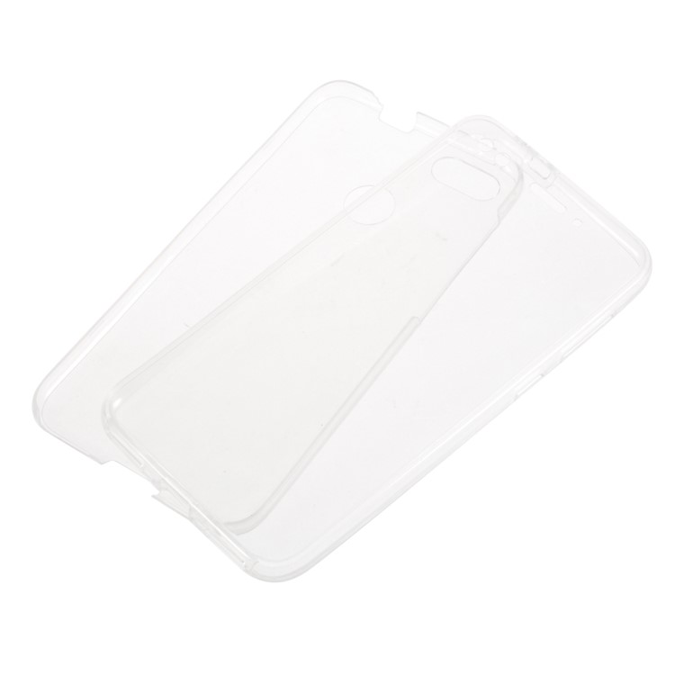 2-in-1 Front + Back Touchable TPU Cover for Huawei P9 lite mini/Y6 Pro (2017)/ Enjoy 7 - White-1
