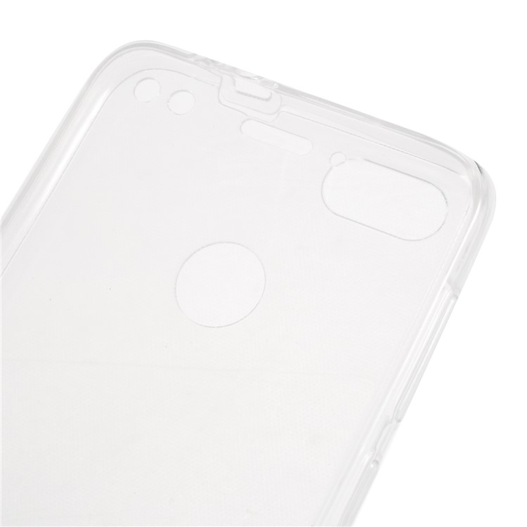 2-in-1 Front + Back Touchable TPU Cover for Huawei P9 lite mini/Y6 Pro (2017)/ Enjoy 7 - White-3