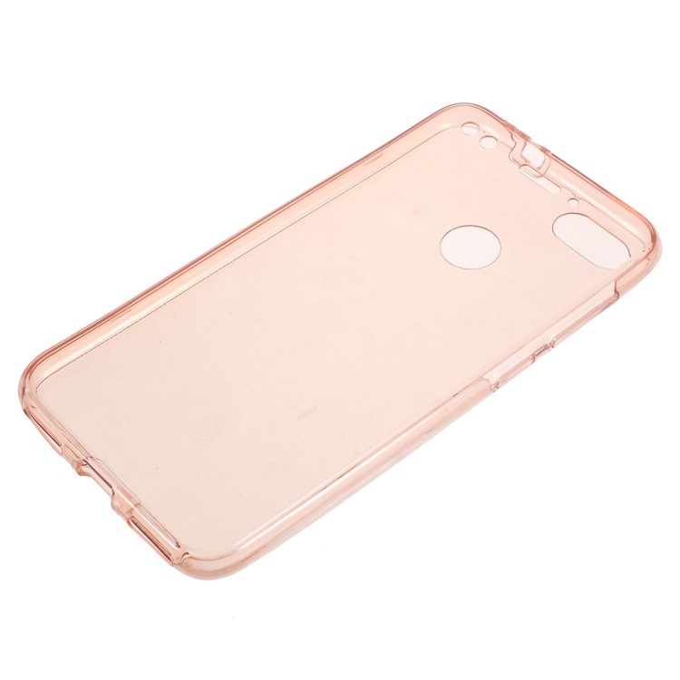 2-in-1 Front + Back Touchable TPU Phone Case for Huawei P9 lite mini/Y6 Pro (2017)/ Enjoy 7 - Pink-2